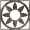 Ekena Millwork Blume Architectural Grade PVC Pierced Ceiling Medallion, Antiqued Warm Silver, 26"OD x 9"ID x 3/4"P CMPP26BLAWS - alternate 1